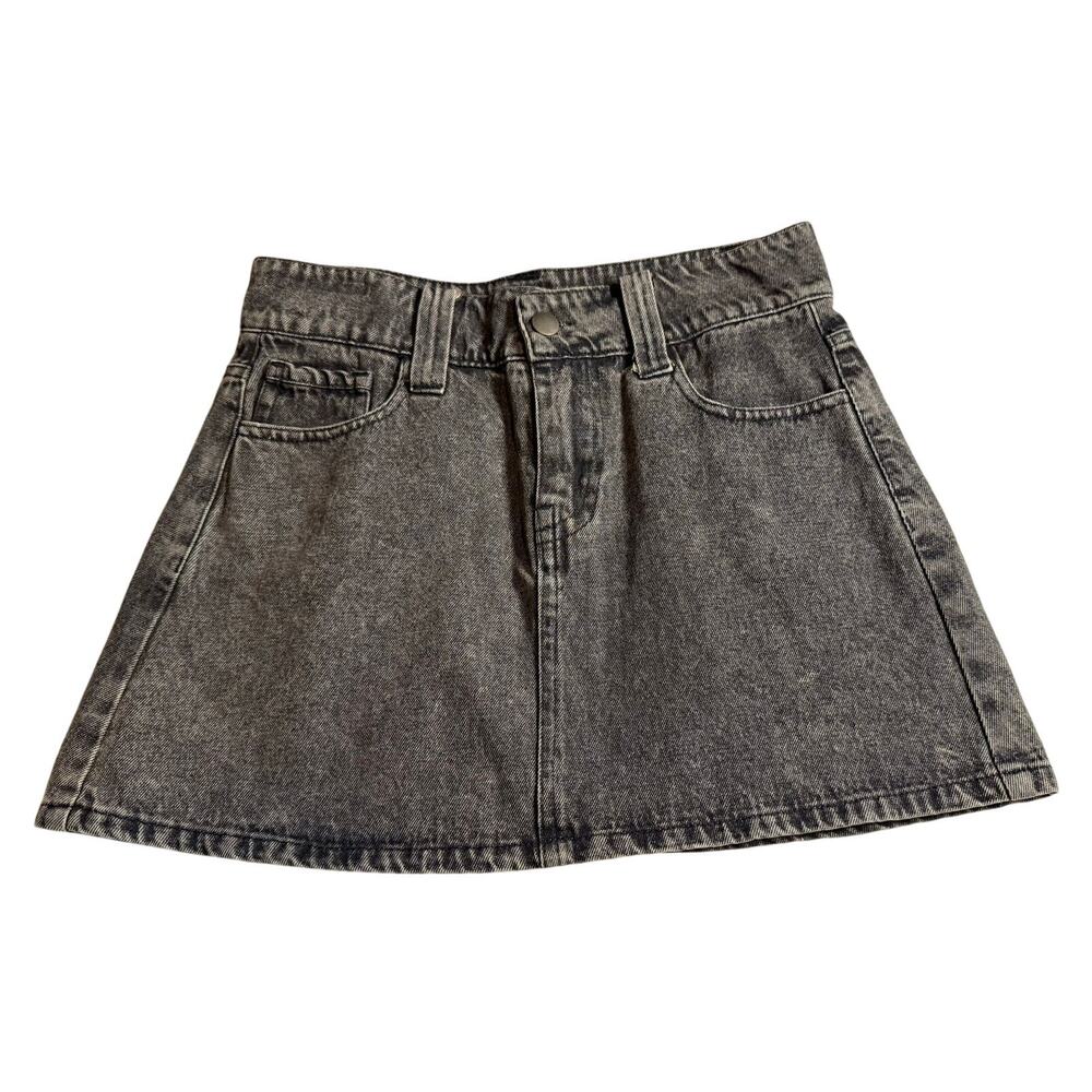 Altar'd state maggie black denim mini skirt